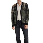 Dio Ls Multi Color Jacquard Cardigan // Teakwood (XS)