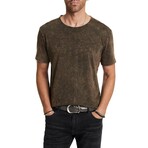 Gould Ss Crew With Spray Wash // Sienna Brown (XS)