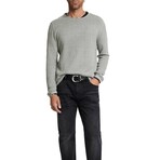 Riley Ls Texture Crew W Vintage Wash // Smoked Pearl Grey (XS)