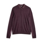 Gustave Magic Wash Sweater Polo // Bordeaux (XS)