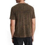 Gould Ss Crew With Spray Wash // Sienna Brown (XS)