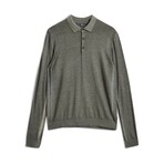 Gustave Magic Wash Sweater Polo // Charcoal Htr (XS)