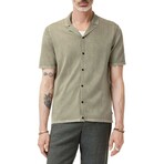 Carter Ss Mercerized Ctn Shirt With Marble Wash // Macadamia (XS)