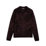 Oliver Ls Jacquard Sweater Polo // Dark Plum (S)
