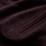 Grand Birdseye Half Zip In Ctn Cash // Oxblood (XS)