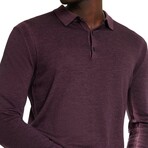 Gustave Magic Wash Sweater Polo // Bordeaux (XS)