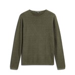 Riley Ls Texture Crew W Vintage Wash // Teakwood (XS)