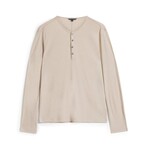 Carver Regular Fit Ls Henley With Shoulder Detail // Wheat (XS)