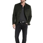 Carver Regular Fit Ls Henley With Shoulder Detail // Carbon Grey (XS)