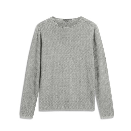 Riley Ls Texture Crew W Vintage Wash // Smoked Pearl Grey (XS)