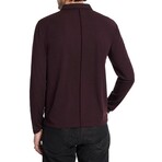 Maleo Regular Fit Ls Polowith Shoulder Detail // Merlot (XS)