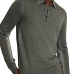 Gustave Magic Wash Sweater Polo // Charcoal Htr (XS)