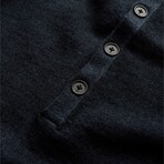 Eren Ls Merino Blend Henley W Magic Wash // Navy (XS)
