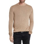 Aveiro Regular Fit Tussahsilk Crew // Almond (S)