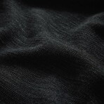 Aveiro Regular Fit Tussahsilk Crew // Black (M)