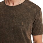 Gould Ss Crew With Spray Wash // Sienna Brown (XS)