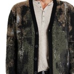 Dio Ls Multi Color Jacquard Cardigan // Teakwood (XS)