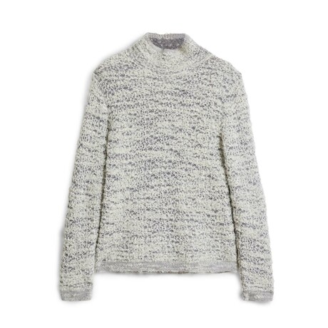 Montello Easy Fit Mockneck With Spongey Melange St // Grey Mist (S)