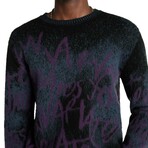 Vinheta Easy Fit Ls Crew Neck With Jv Logo Jacquar // Black (M)