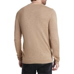 Aveiro Regular Fit Tussahsilk Crew // Almond (S)