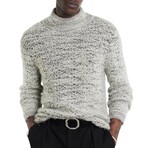 Montello Easy Fit Mockneck With Spongey Melange St // Grey Mist (S)