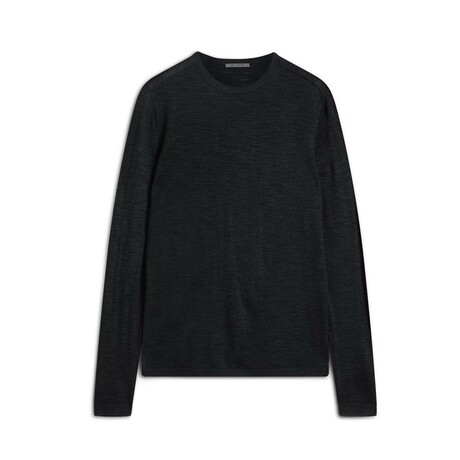 Aveiro Regular Fit Tussahsilk Crew // Black (M)