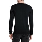 Eren Ls Merino Blend Henley W Magic Wash // Black (S)