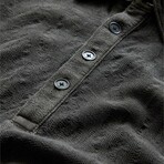 Adam Ls Polo In Freeform Jacquard // Iron Grey (XS)
