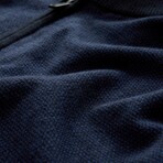 Grand Birdseye Half Zip In Ctn Cash // Navy (S)