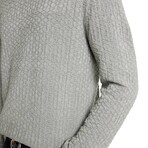 Riley Ls Texture Crew W Vintage Wash // Smoked Pearl Grey (XS)