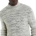 Montello Easy Fit Mockneck With Spongey Melange St // Grey Mist (S)
