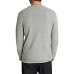 Riley Ls Texture Crew W Vintage Wash // Smoked Pearl Grey (XS)