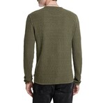 Riley Ls Texture Crew W Vintage Wash // Teakwood (XS)