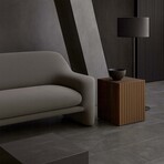 Bare Decor Kiev Solid Teak Storage Basket Box with Lid,17x17x20