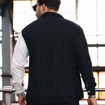 Block Chest Pocket Button-Up Shirt // Black + White (XL)