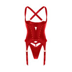 Kinky Bustier Plus // Red (1X-2X)
