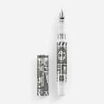 Warner Bros 100th Anniversary Limited Edition Silver + White Fountain Pen // ISWBN5SE (Nib Size: Extra Fine (EF))