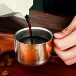 Titanium Espresso Set // 100 ml Cup + Spoon + Coaster