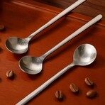 Titanium Espresso Set // 100 ml Cup + Spoon + Coaster