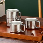 Titanium Espresso Set // 100 ml Cup + Spoon + Coaster