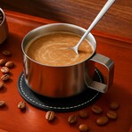 Titanium Espresso Set // 100 ml Cup + Spoon + Coaster