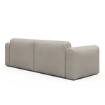 Rund Modular System // Sectional Sofa Right Facing Chaise (Boucle Beige)
