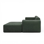 Rund Modular System // Sectional Sofa Right Facing Chaise (Boucle Beige)
