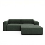 Rund Modular System // Sectional Sofa Right Facing Chaise (Boucle Beige)