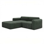 Rund Modular System // Sectional Sofa Left Facing Chaise (Boucle Beige)