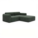 Rund Modular System // Sectional Sofa Right Facing Chaise (Boucle Beige)