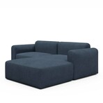 Rund Modular System // Sectional Sofa Right Facing Chaise (Boucle Beige)