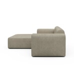 Rund Modular System // Sectional Sofa Left Facing Chaise (Boucle Beige)