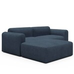 Rund Modular System // Sectional Sofa Left Facing Chaise (Boucle Beige)
