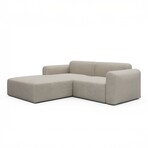Rund Modular System // Sectional Sofa Left Facing Chaise (Boucle Beige)